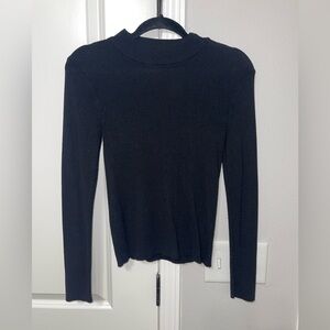 Bêcool Black Mock Neck Long Sleeve Top - Boutique Purchase
